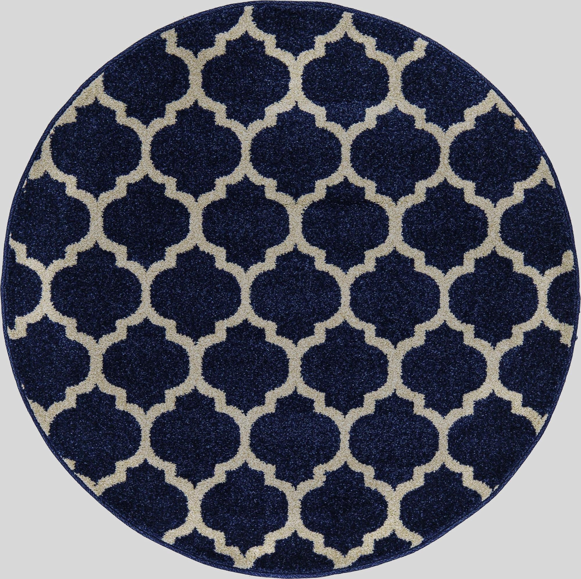  3' x 3' Lattice Round Rug