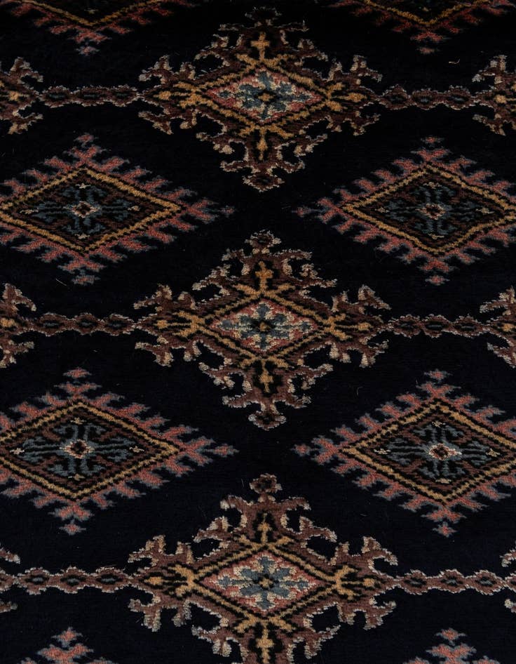Detail image of  2' 1 x 6' 2  Hand Knotted Bokhara Oriental Runner Rug