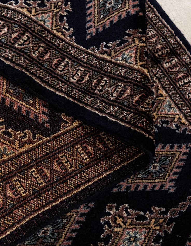 Detail image of  2' 1 x 6' 2  Hand Knotted Bokhara Oriental Runner Rug