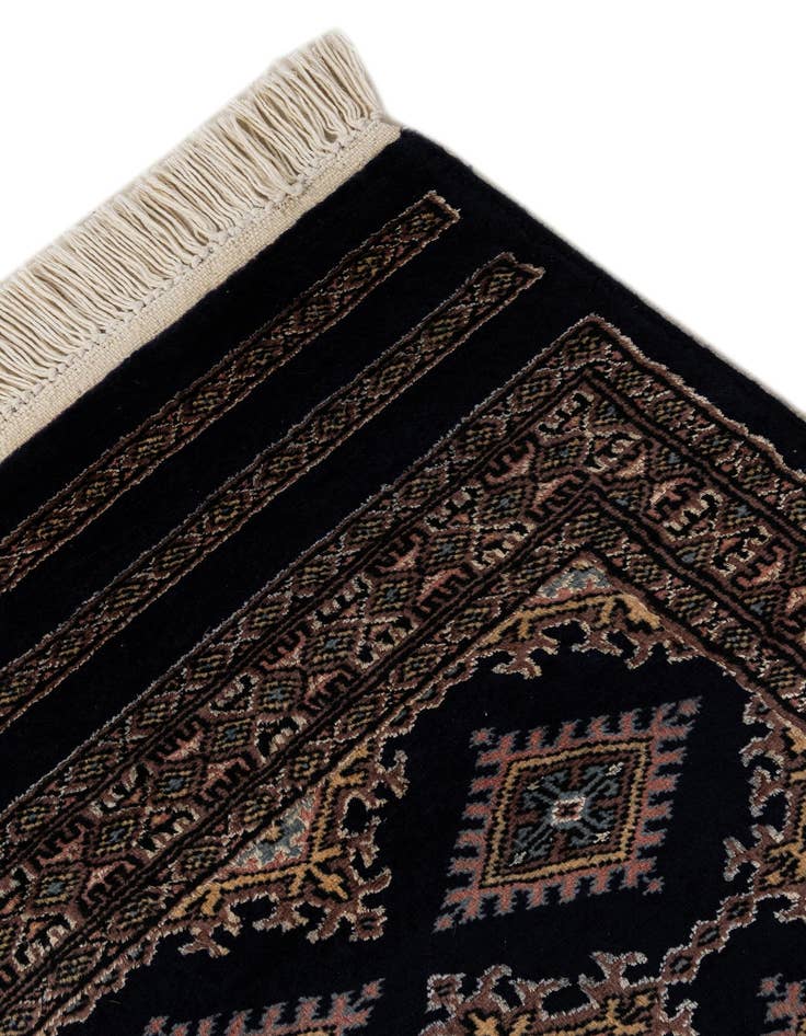 Detail image of  2' 1 x 6' 2  Hand Knotted Bokhara Oriental Runner Rug