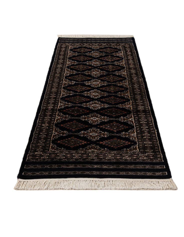 Detail image of  2' 1 x 6' 1  Hand Knotted Bokhara Oriental Runner Rug