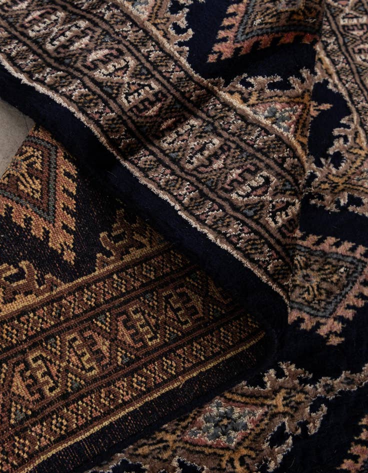 Detail image of  2' 1 x 6' 1  Hand Knotted Bokhara Oriental Runner Rug