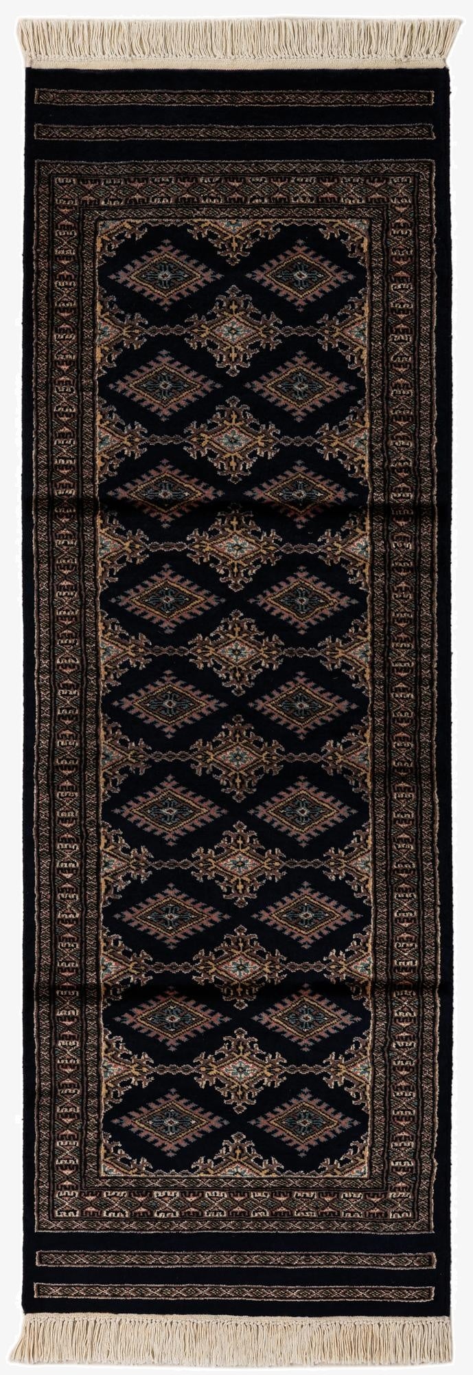  2' 1 x 6' 2  Hand Knotted Bokhara Oriental Runner Rug