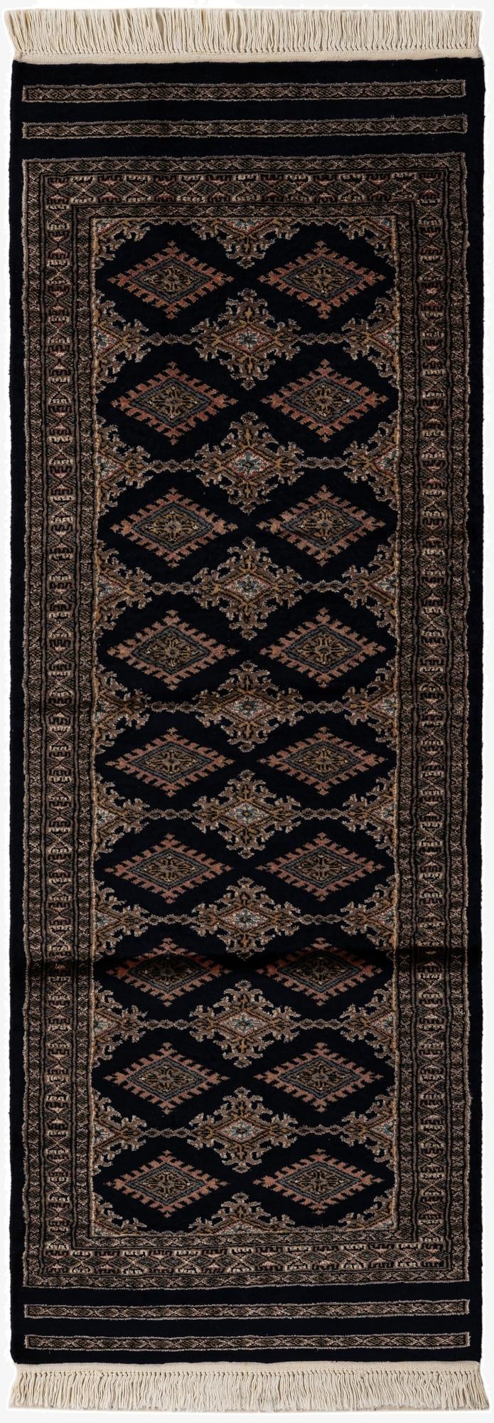  2' 1 x 6' 1  Hand Knotted Bokhara Oriental Runner Rug