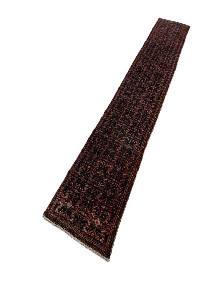 Detail image of  2' 6 x 16' 1 Hamedan Wool Runner Rug