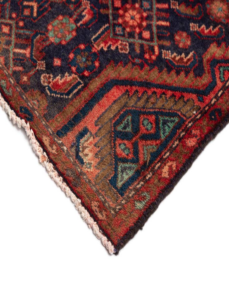Detail image of  2' 8 x 9' 1 Hamedan Wool Runner Rug