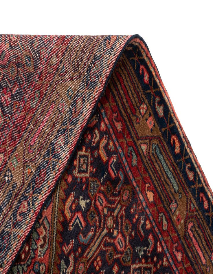 Detail image of  3' 8 x 10' 7 Hossainabad Wool Runner Rug