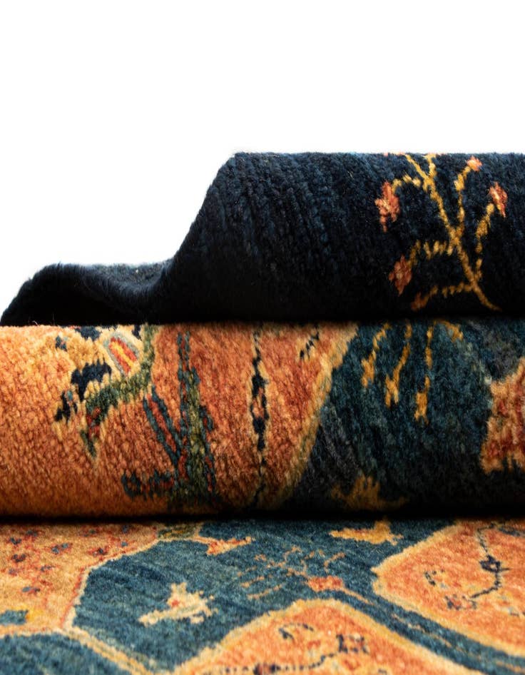 Detail image of  3' 2 x 11' 2 Luribaft Wool Runner Rug