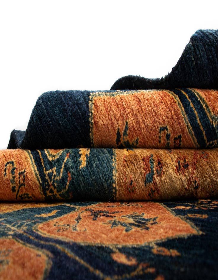 Detail image of 3' 1 x 10' 8 Luribaft Wool Runner Rug