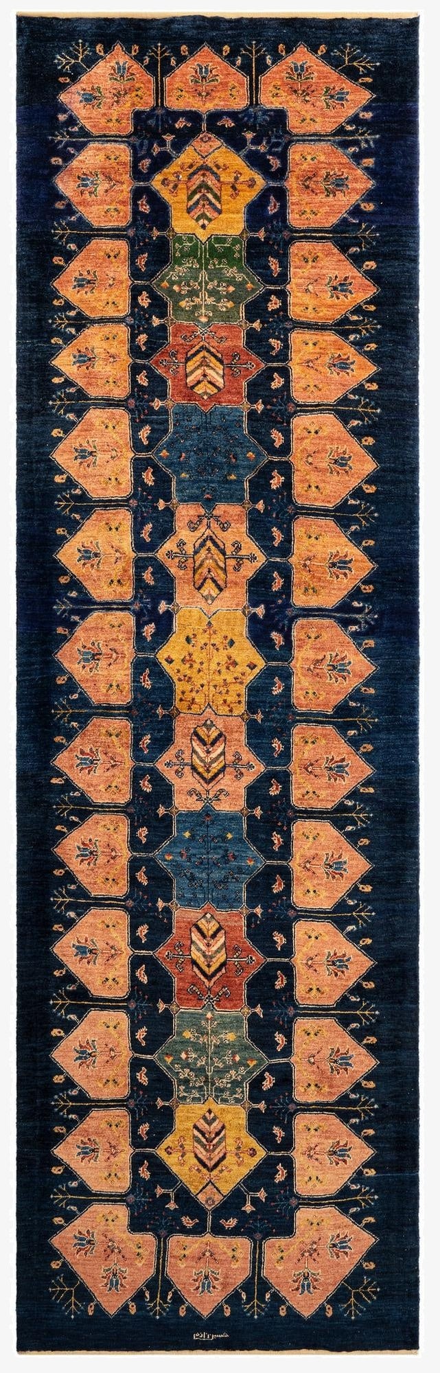  3' 1 x 9' 10 Luribaft Wool Runner Rug