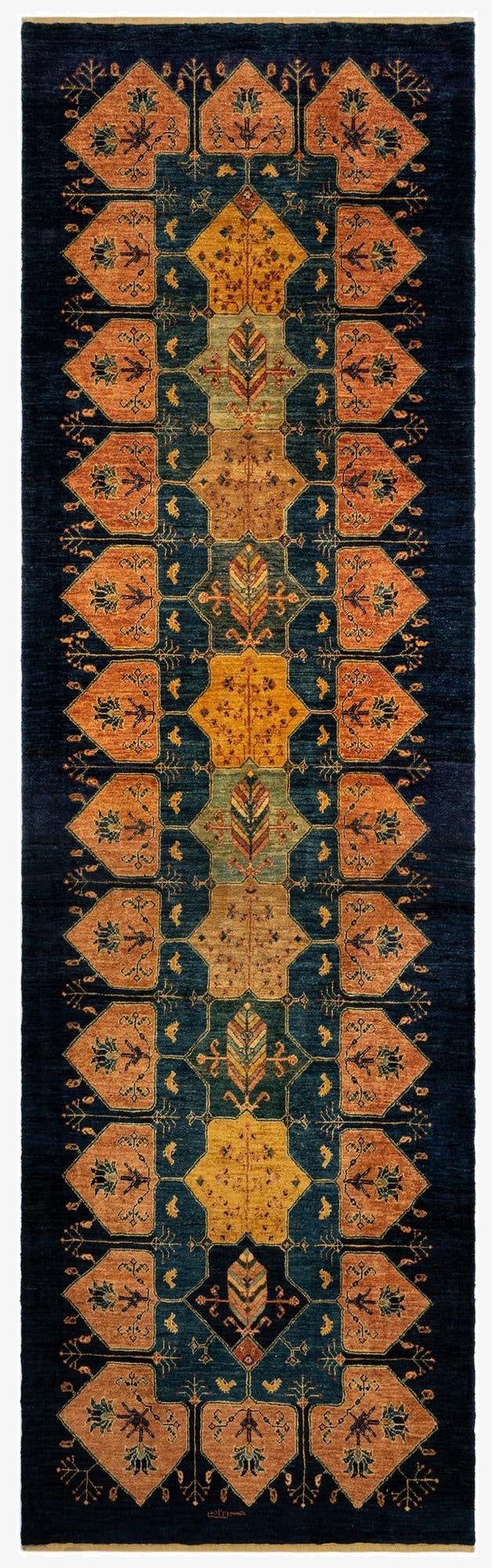  3' 1 x 10' 8 Luribaft Wool Runner Rug