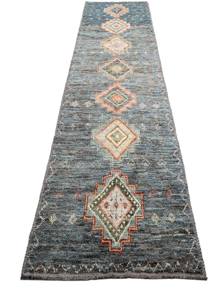 Detail image of  5' x 14' 8  Hand Knotted Moroccan Wool Runner Rug