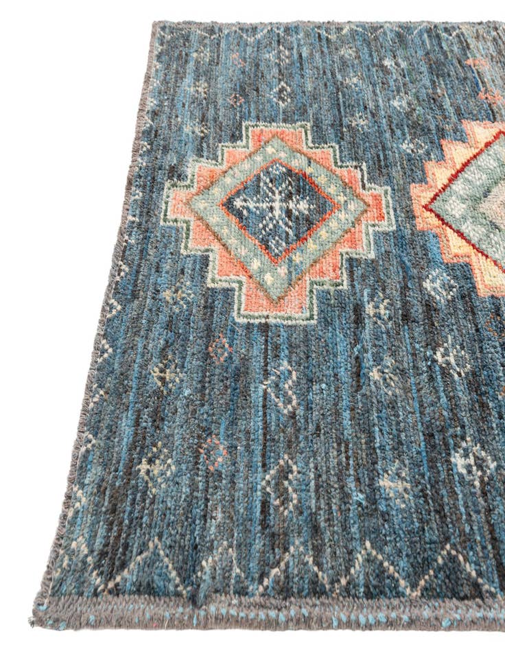 Detail image of  5' x 14' 8  Hand Knotted Moroccan Wool Runner Rug
