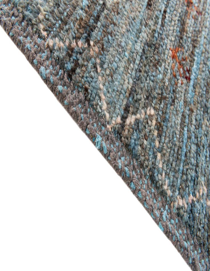 Detail image of  5' x 14' 8  Hand Knotted Moroccan Wool Runner Rug