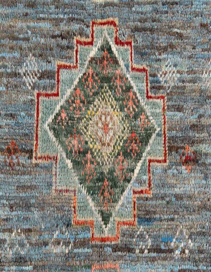 Detail image of  5' x 14' 8  Hand Knotted Moroccan Wool Runner Rug