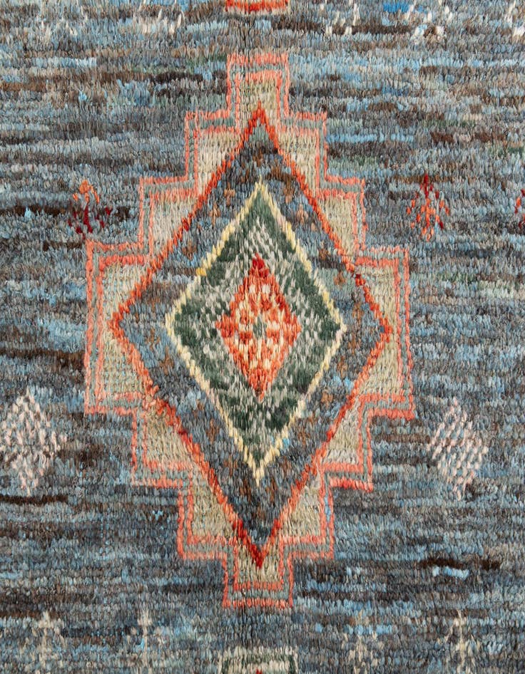Detail image of  5' x 14' 8  Hand Knotted Moroccan Wool Runner Rug