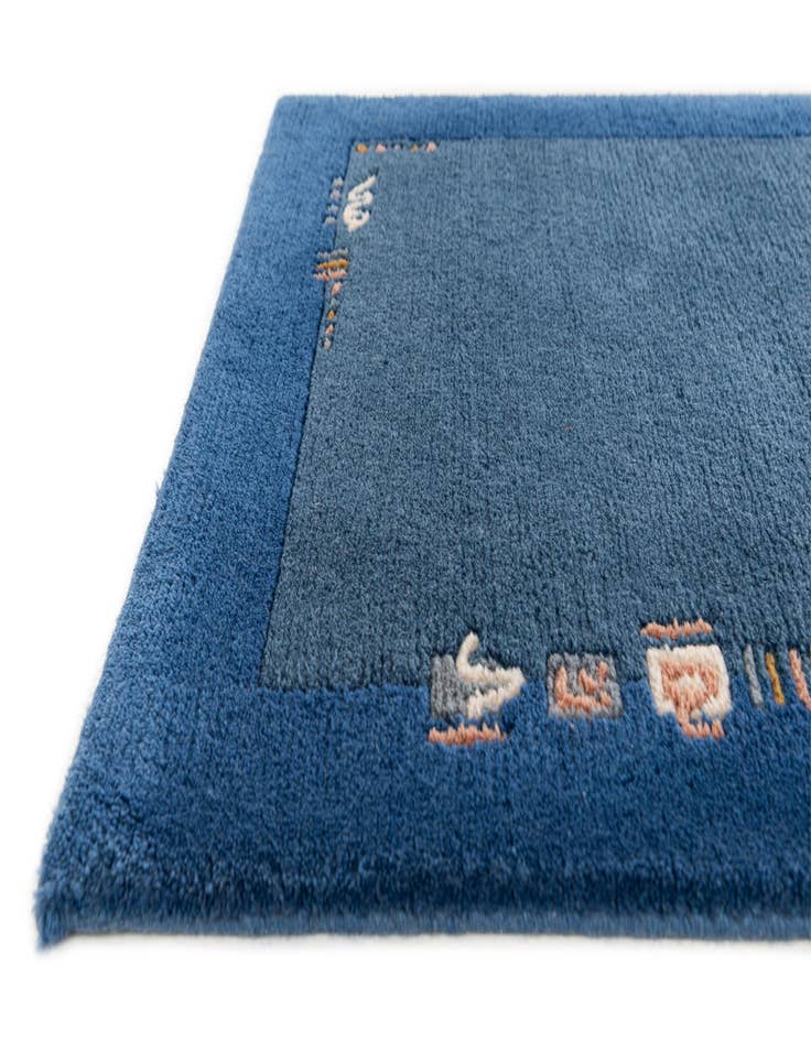 Detail image of  2' 4 x 9' 9  Hand Knotted Nepal Wool Runner Rug