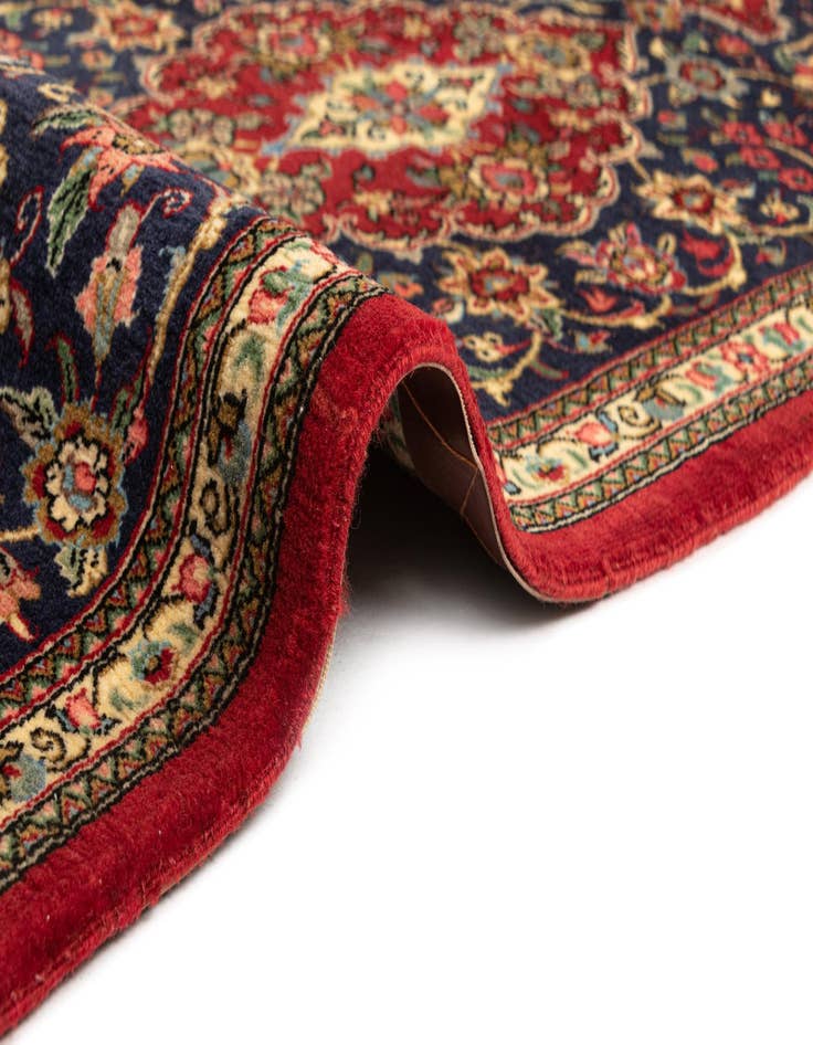 Detail image of  2' 5 x 6' 9  Hand Knotted Qom Persian Runner Rug