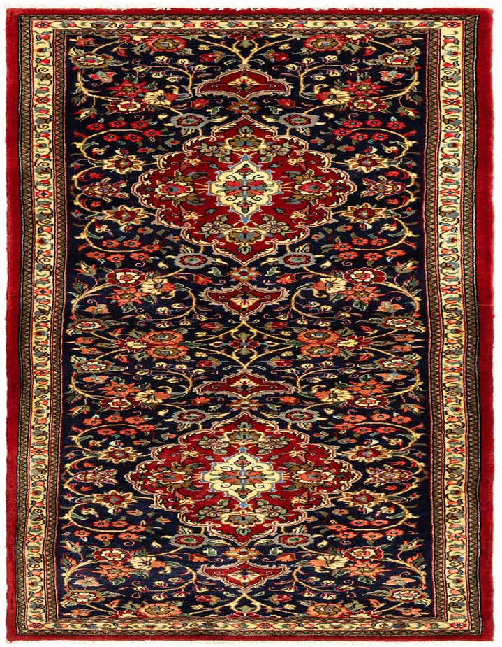 Primary image  2' 5 x 6' 9  Hand Knotted Qom Persian Runner Rug