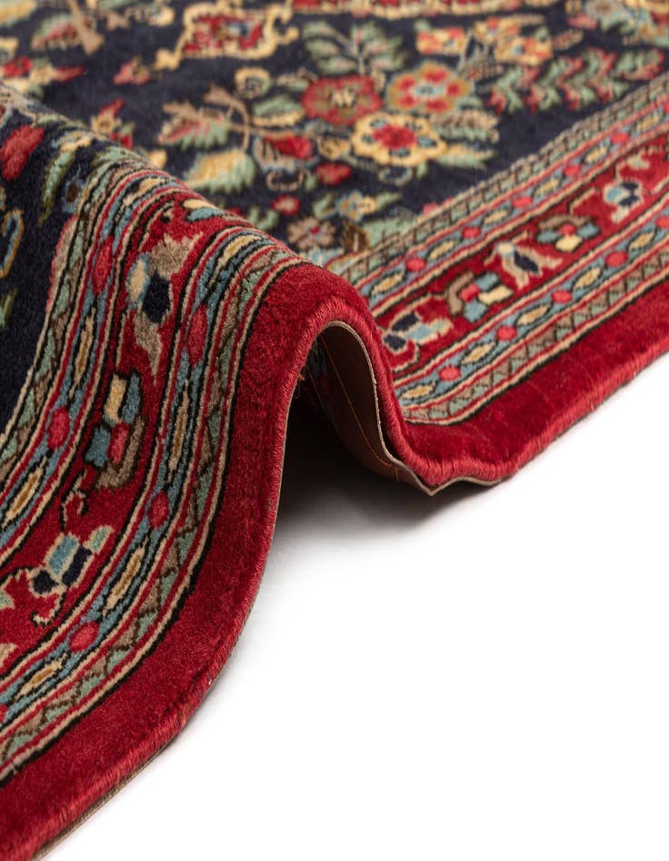 Detail image of  2' 7 x 6' 8  Hand Knotted Qom Persian Runner Rug