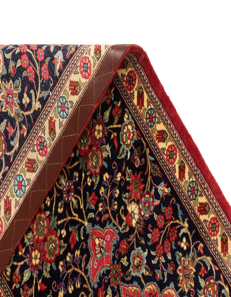 Detail image of  2' 2 x 6' 6  Hand Knotted Qom Persian Runner Rug