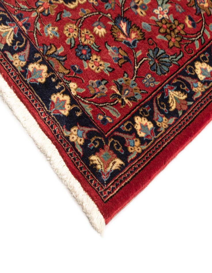 Detail image of  2' 8 x 6' 5  Hand Knotted Qom Persian Runner Rug