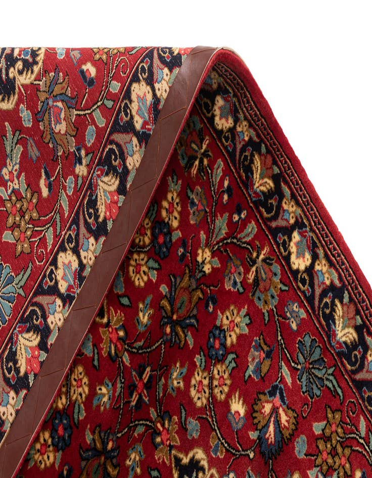 Detail image of  2' 8 x 6' 5  Hand Knotted Qom Persian Runner Rug