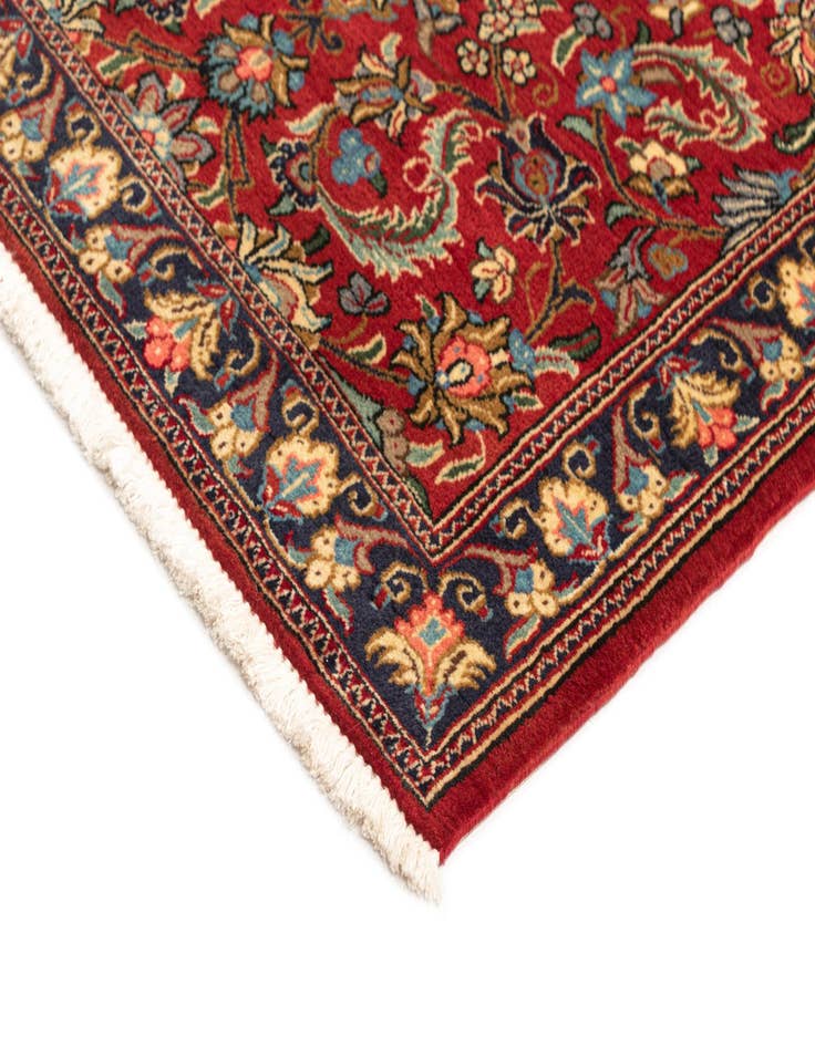 Detail image of  2' 7 x 6' 3  Hand Knotted Qom Persian Runner Rug