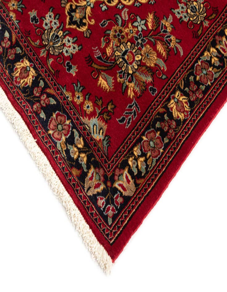 Detail image of  2' 8 x 6' 8  Hand Knotted Qom Persian Runner Rug