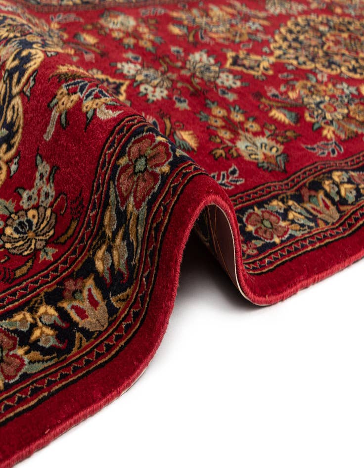 Detail image of  2' 8 x 6' 8  Hand Knotted Qom Persian Runner Rug