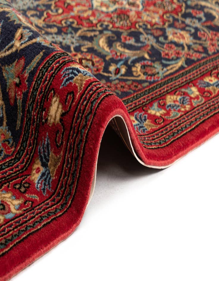 Detail image of  2' 7 x 13' 3  Hand Knotted Qom Persian Runner Rug