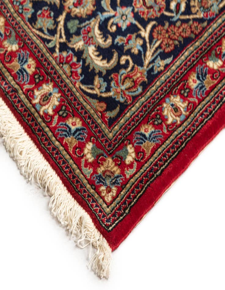 Detail image of  2' 7 x 13' 2  Hand Knotted Qom Persian Runner Rug