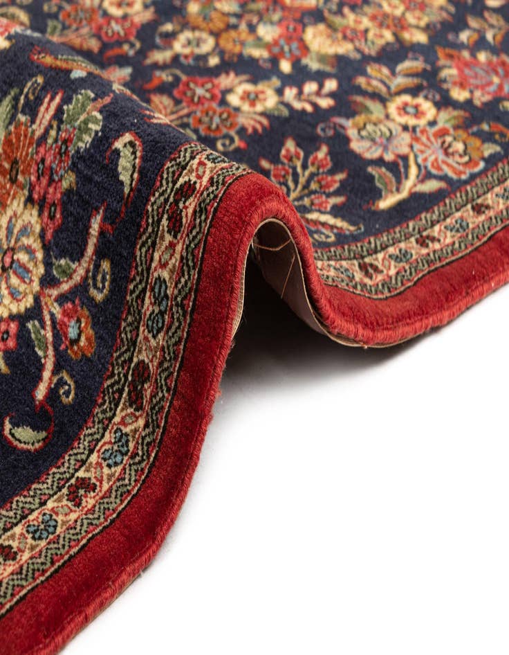 Detail image of  2' 7 x 6' 10  Hand Knotted Qom Persian Runner Rug