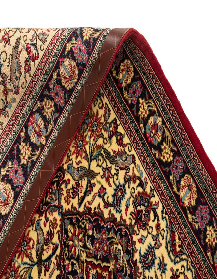 Detail image of  2' 9 x 6' 6  Hand Knotted Qom Persian Runner Rug