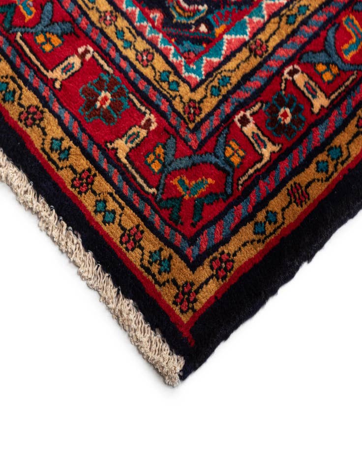 Detail image of  3' 10 x 10' Sirjan Wool Runner Rug