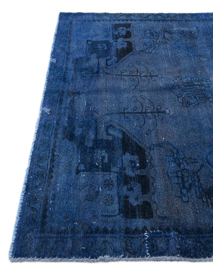 Detail image of  3' 9 x 8' 8  Hand Knotted Ultra Vintage Persian Wool Runner Rug