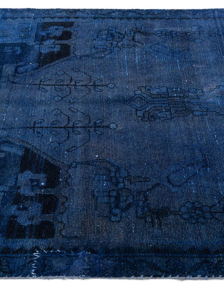 Detail image of  3' 9 x 8' 8  Hand Knotted Ultra Vintage Persian Wool Runner Rug