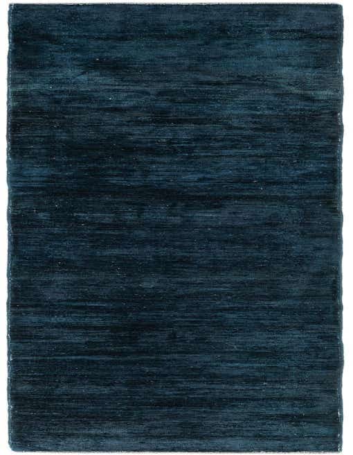 A long, rectangular 11 ft runner rug in deep blues with a subtle vintage, distressed pattern, ideal for a hallway.