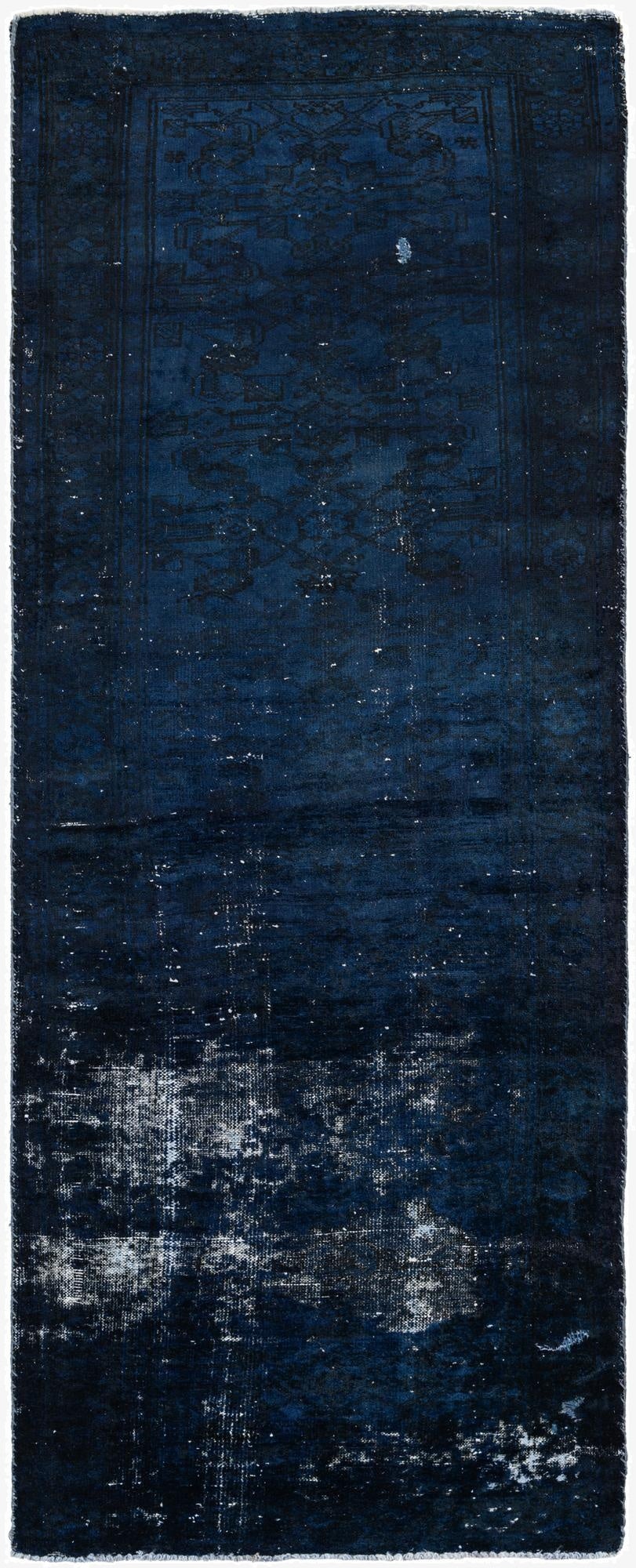  3' 6 x 9' 6  Hand Knotted Ultra Vintage Persian Wool Runner Rug