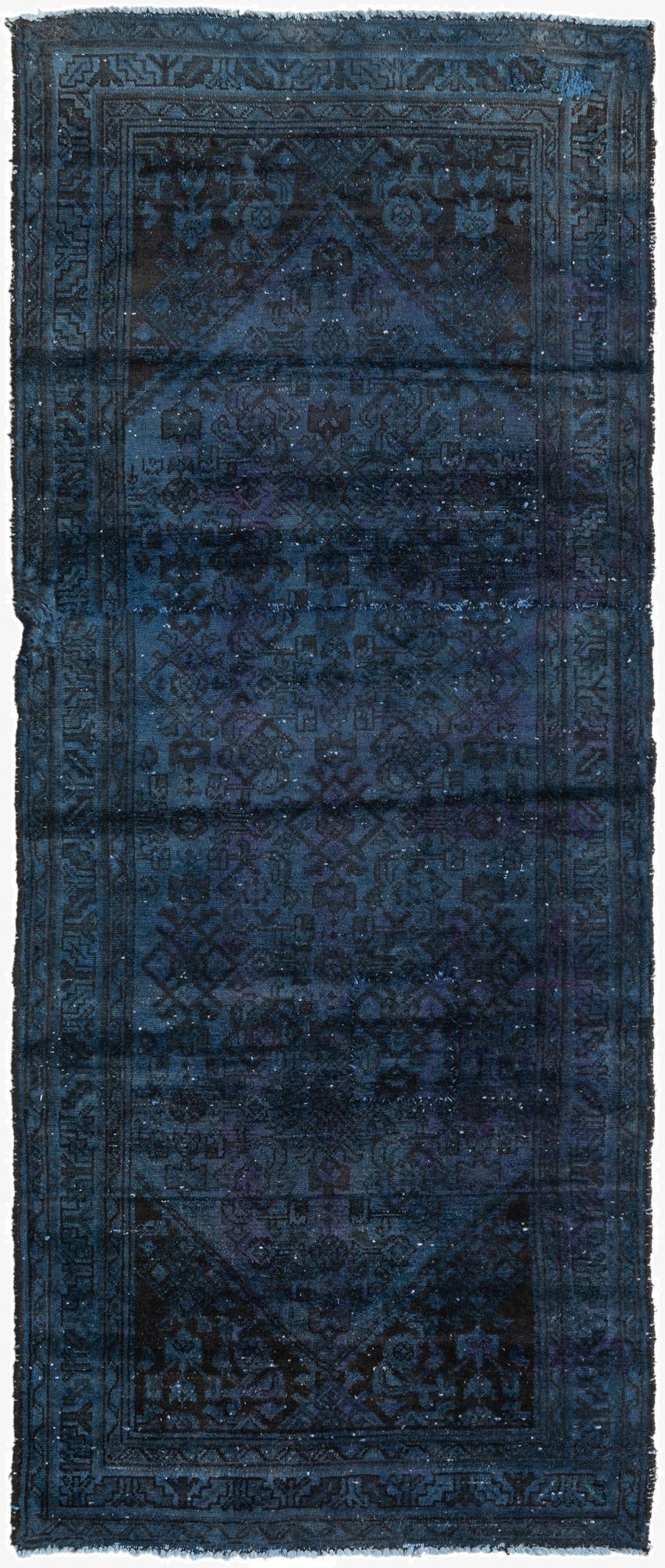  3' 4 x 8' 4  Hand Knotted Ultra Vintage Persian Wool Runner Rug