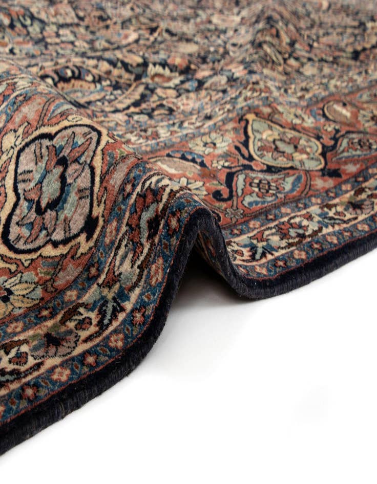 Detail image of  12' 10 x 13' 2  Hand Knotted Bidjar Persian Wool Square Rug