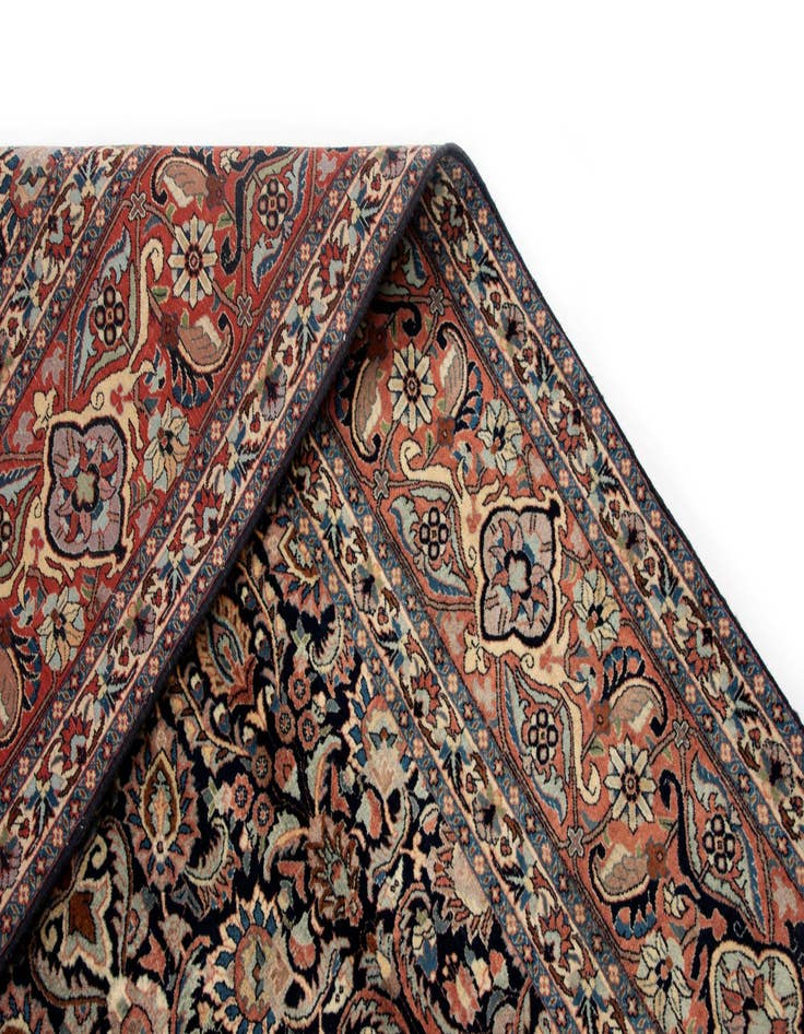 Detail image of  12' 10 x 13' 2  Hand Knotted Bidjar Persian Wool Square Rug