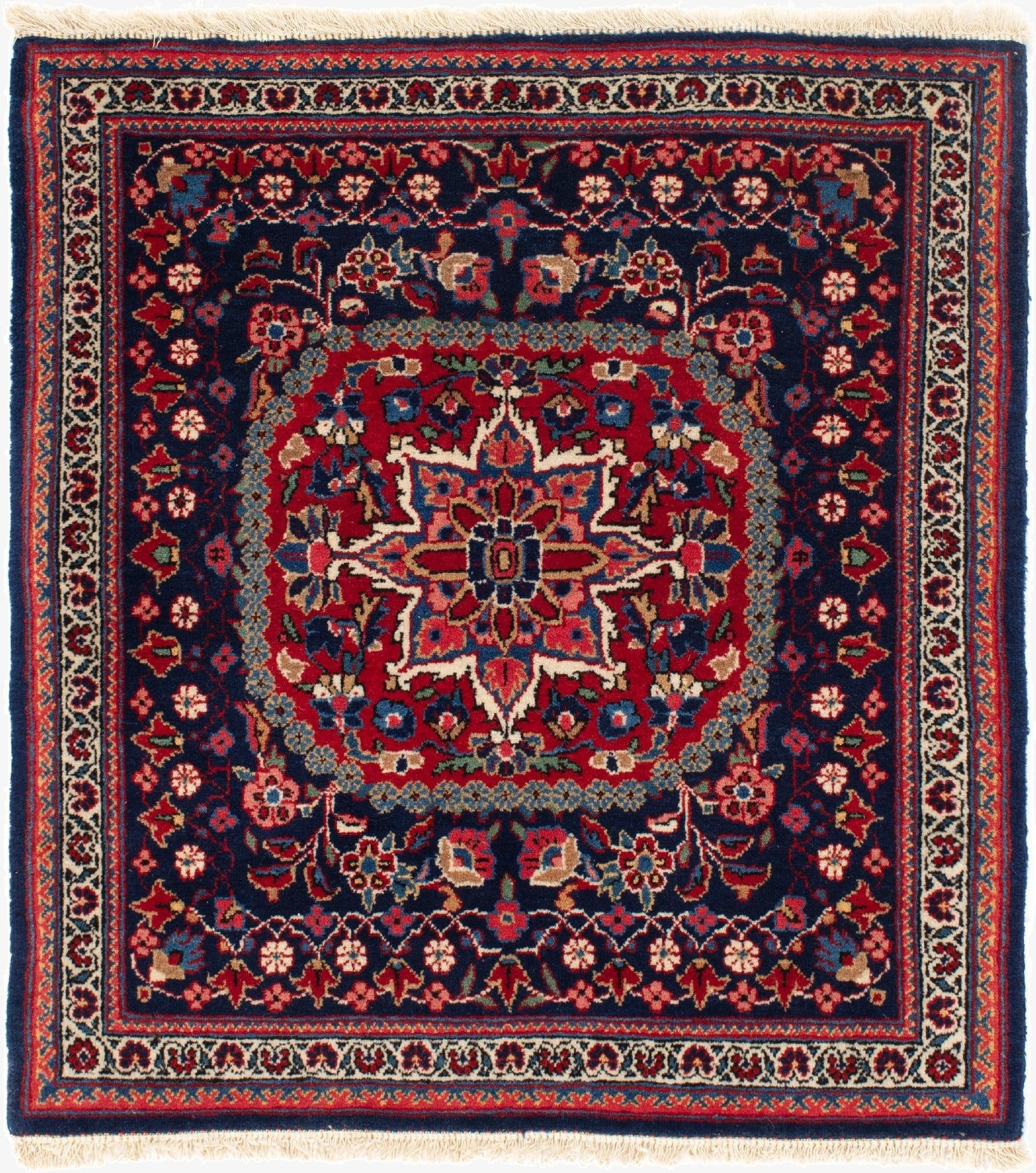  1' 11 x 2' 2 Kashan Square Rug