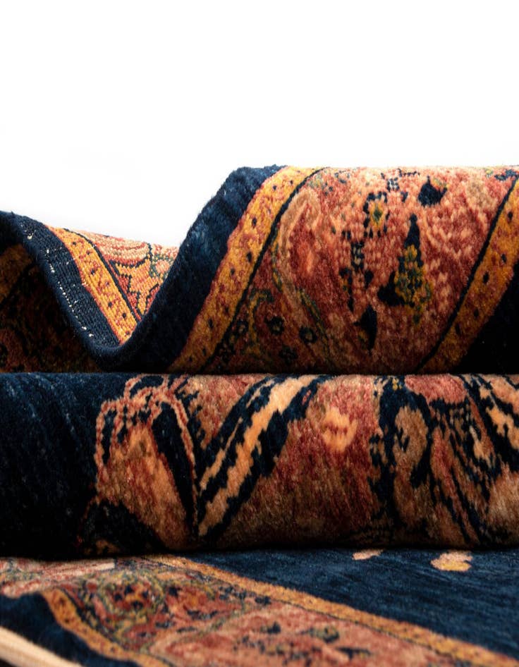 Detail image of  4' 4 x 4' 4 Luribaft Wool Square Rug