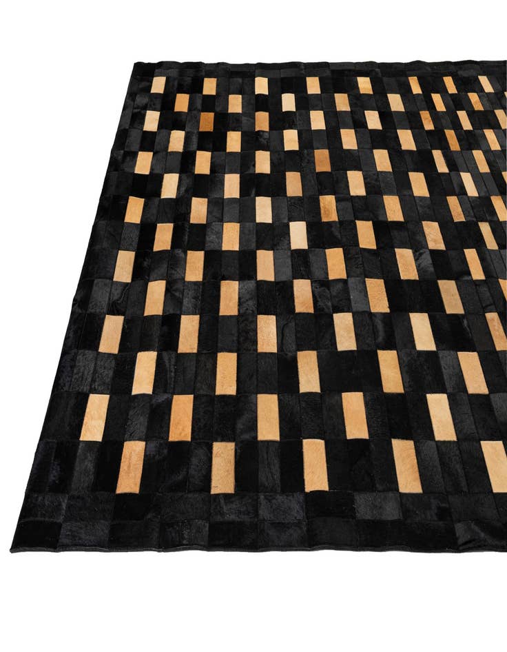 Detail image of  8' 2 x 10' Cowhide - Patchwork Rug