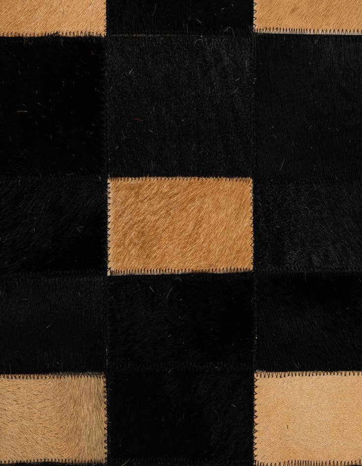 Detail image of  8' 2 x 10' Cowhide - Patchwork Rug