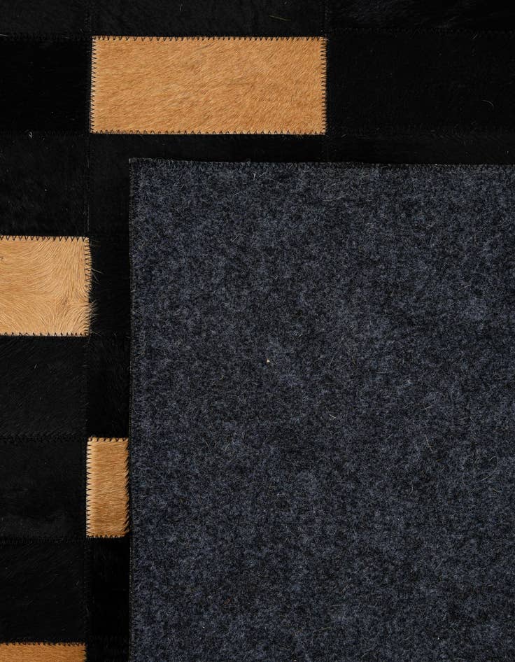 Detail image of  8' 2 x 10' Cowhide - Patchwork Rug