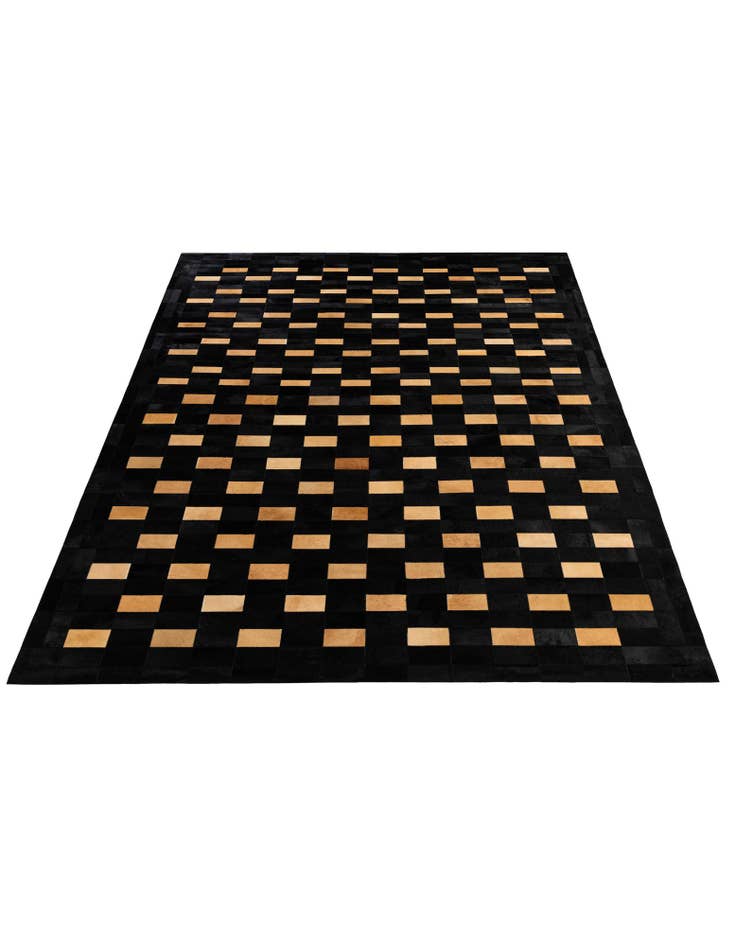 Detail image of  8' 1 x 10' Cowhide - Patchwork Rug