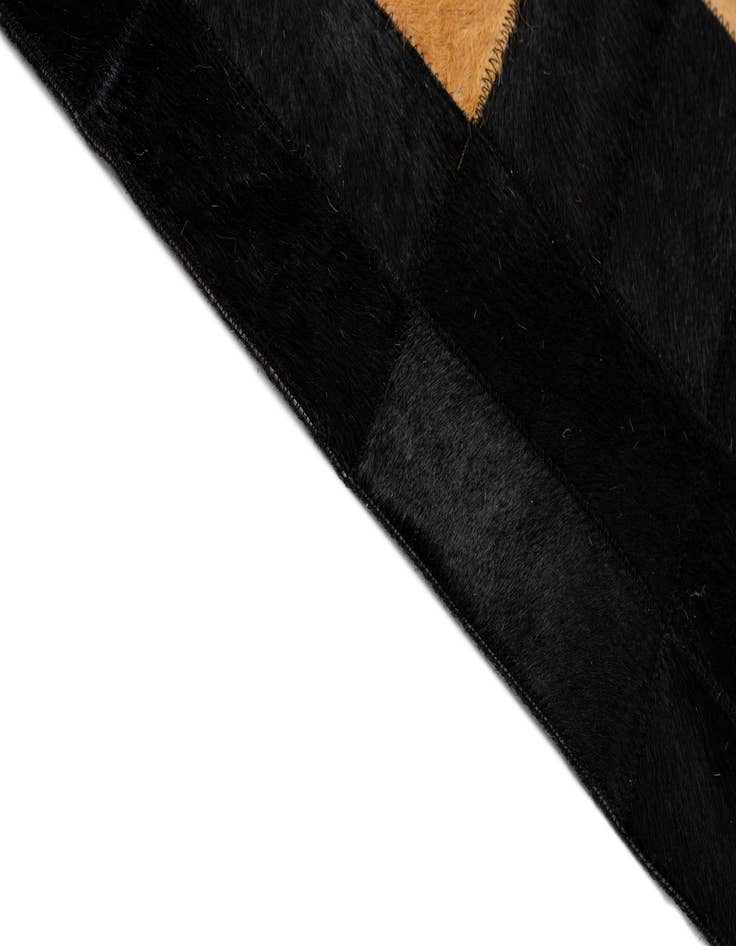 Detail image of  8' 1 x 10' Cowhide - Patchwork Rug