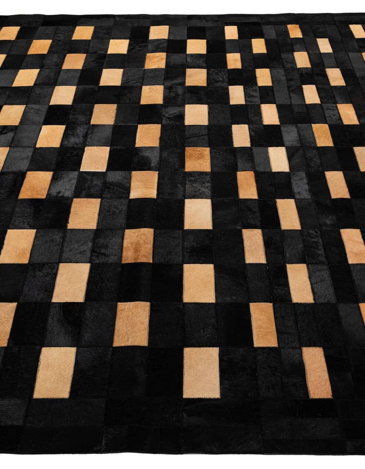 Detail image of  8' 1 x 10' Cowhide - Patchwork Rug